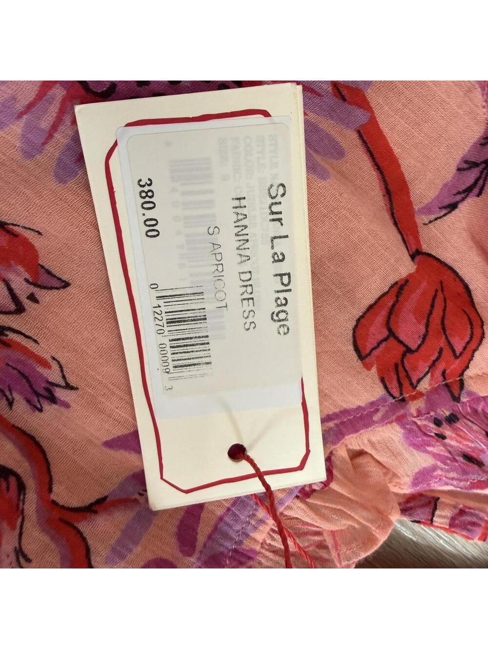 Banjanan pink floral hanna maxi dress with ruffle sleeves and tie back. Size S - Picture 7 of 7